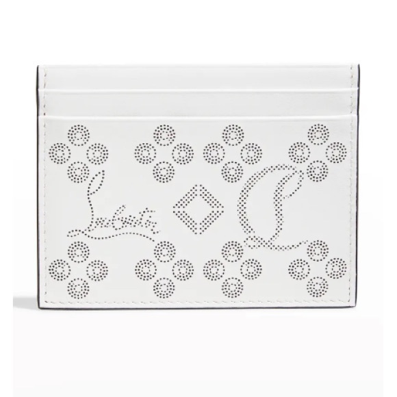 Christian Louboutin-W Kios Loubinthesky Laser-Cut Card Case - Picture 3 of 13